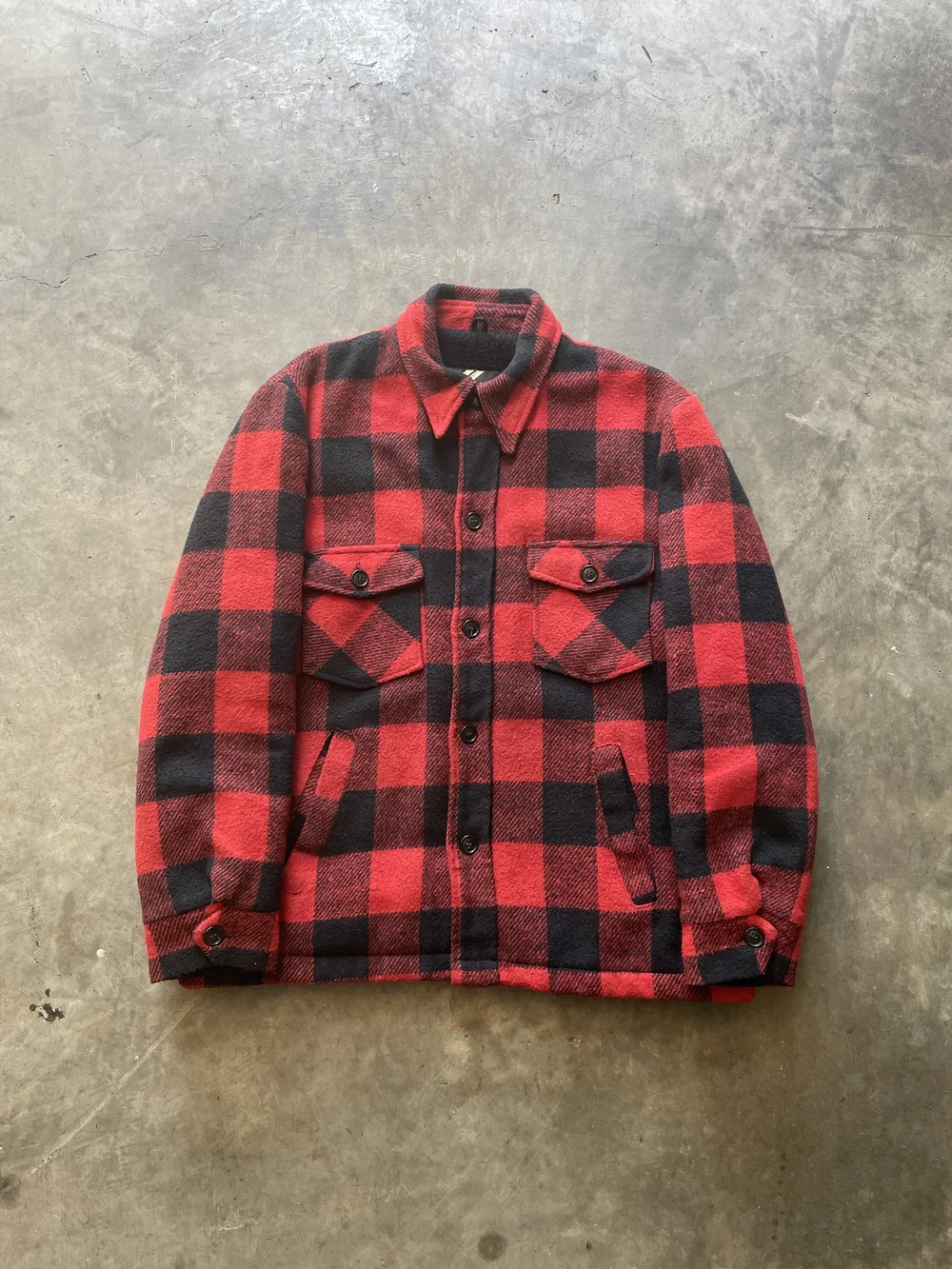 【Sears】70's バッファローチェック ジャケット フーディ A-2483 70's Sears Wool Plaid Jacket | L — Shop — Muted